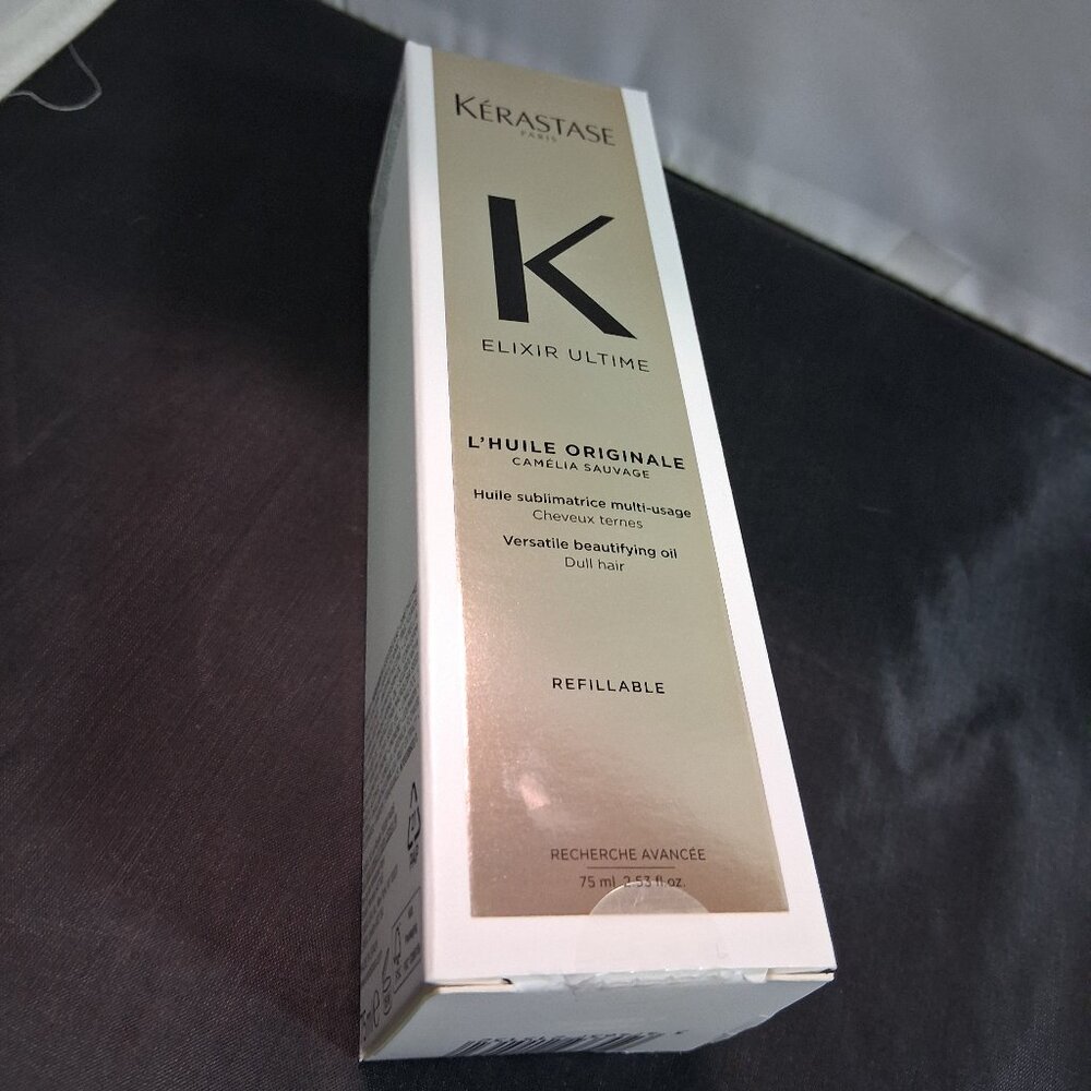 Kerastase Elixir Ultime L'Huile Originale Camelia Sauvage Oil Refillable 2.53oz - Picture 2 of 8